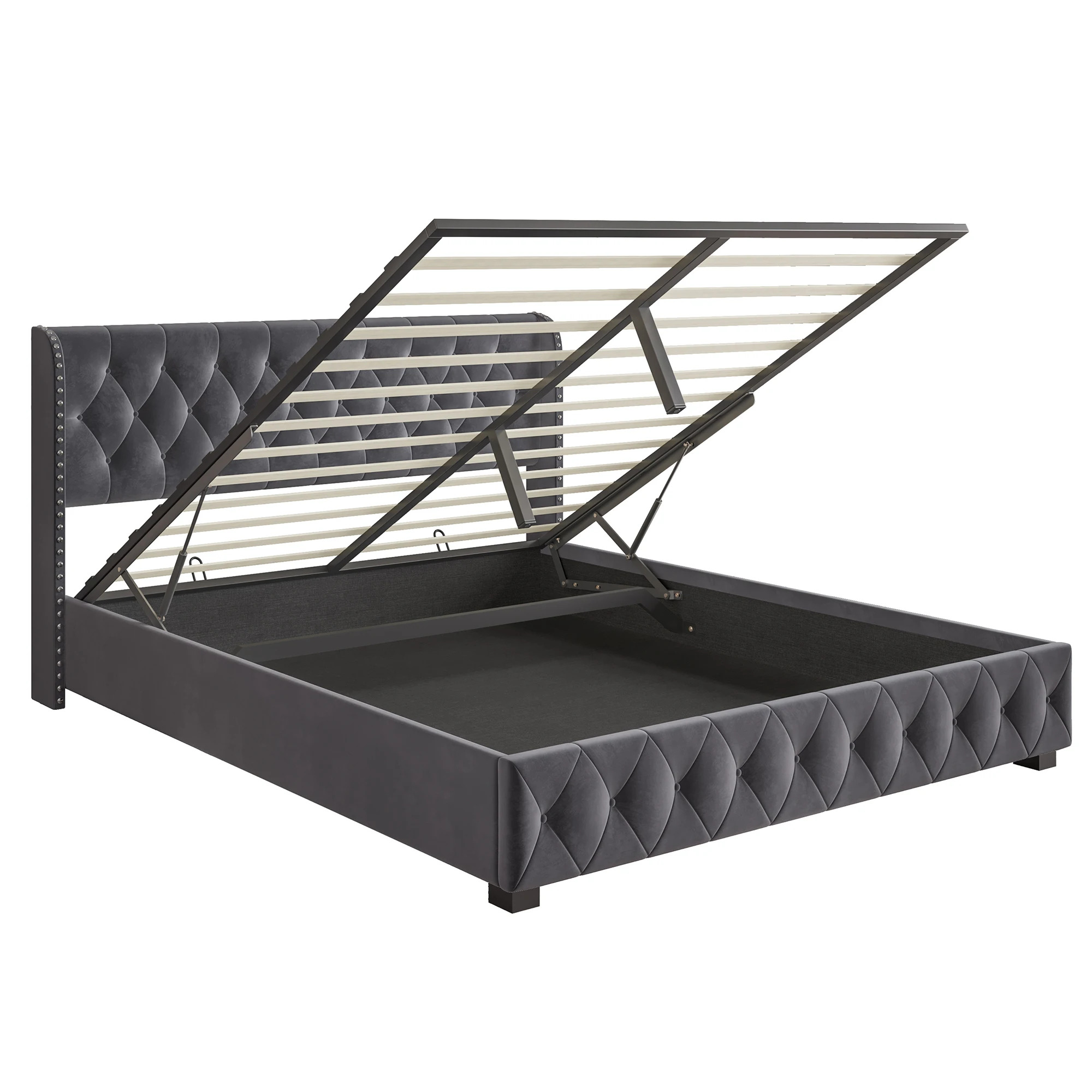 Odense Luxury Velvet Bed – 140 x 200 cm - Image 3