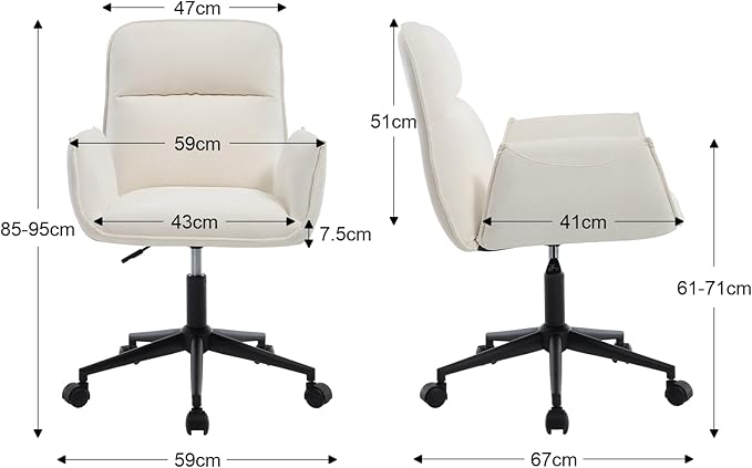 Östermalm Office Chair – White - Image 3