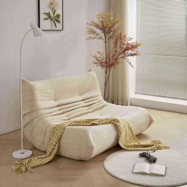 Stavanger 2-Seater Sofa – Beige Bouclé, Scandinavian Comfort