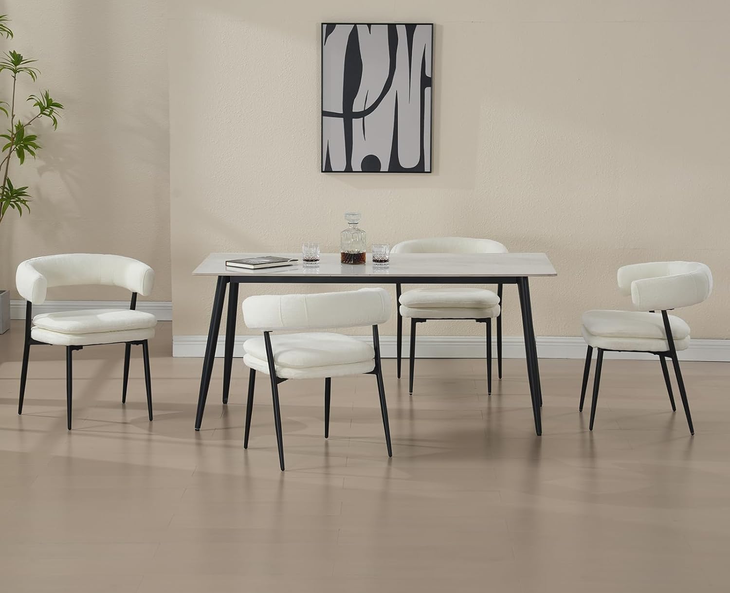 Djursholm White Dining Chair – 2 Pack - Image 2