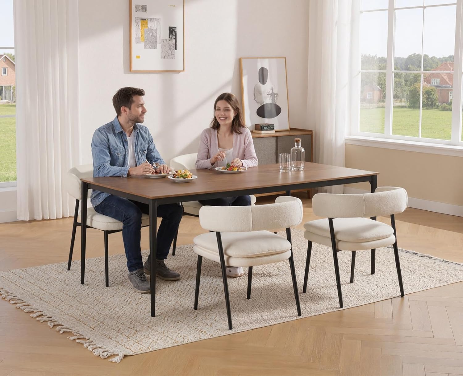 Djursholm White Dining Chair – 2 Pack - Image 3