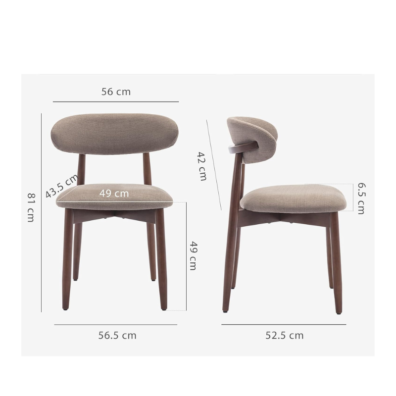 Ringsted Beige Dining Chair - Image 5