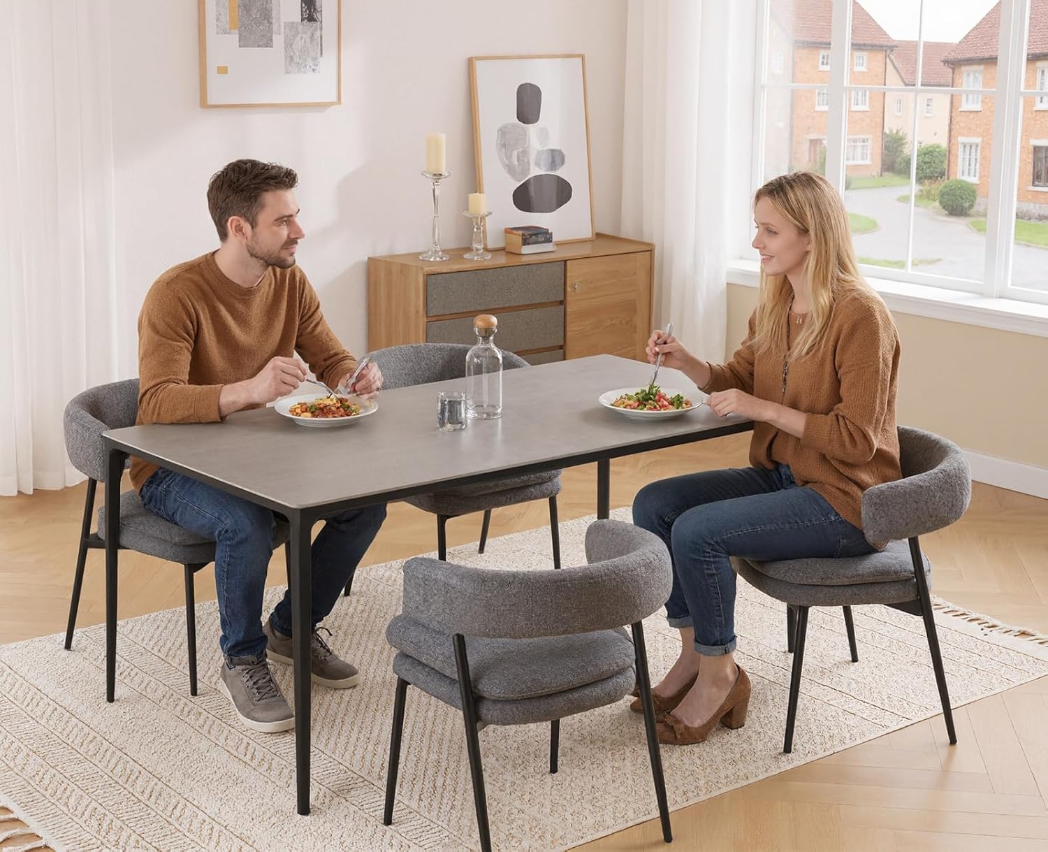 Djursholm Grey Dining Chair – 2 Pack - Image 3