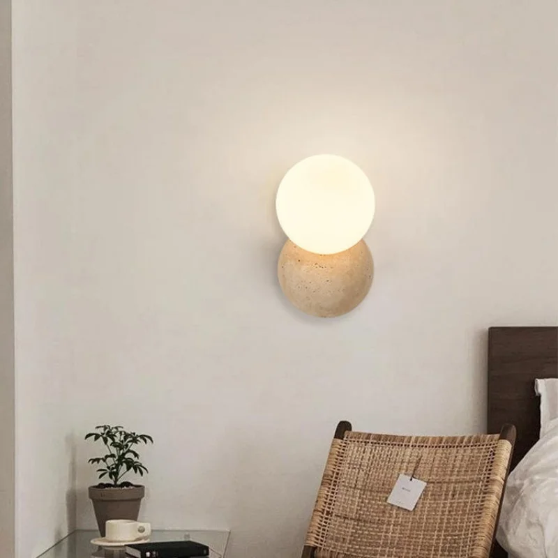 Forma – Travertine Wall Sconce - Image 4