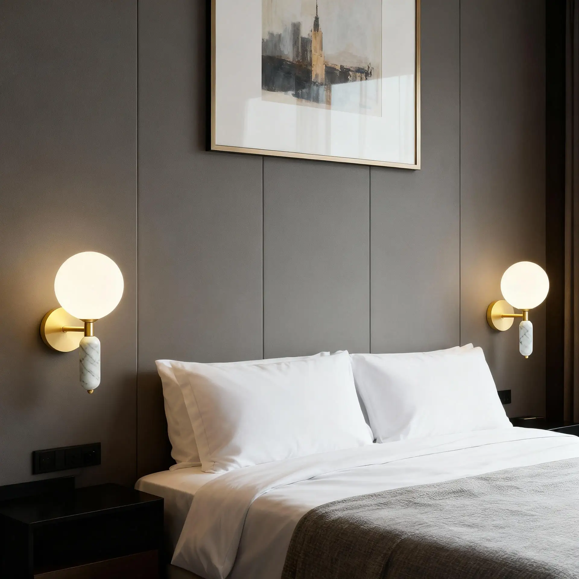 Haugesund – Marble Bedside Wall Lamp - Image 3