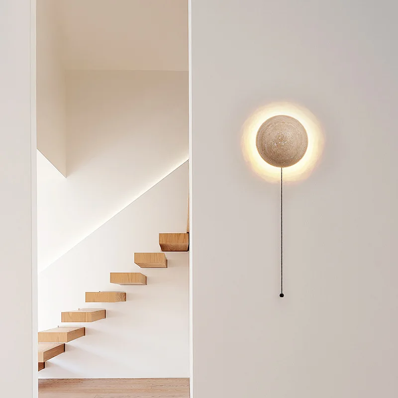 Gjøvik – Nordic Natural Travertine Wall Light - Image 2