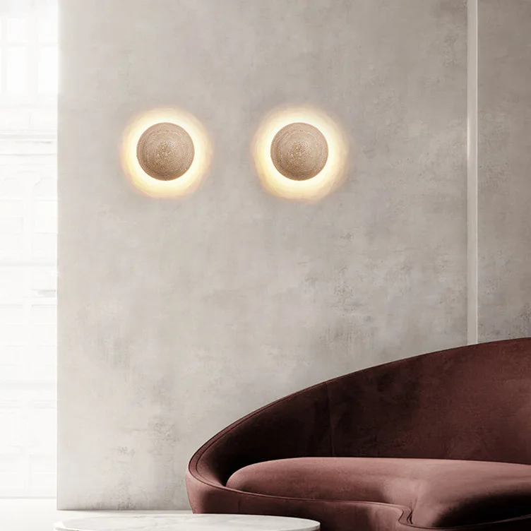 Gjøvik – Nordic Natural Travertine Wall Light - Image 3