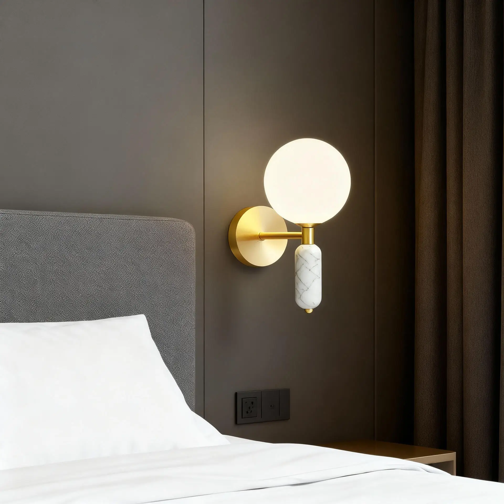 Haugesund – Marble Bedside Wall Lamp - Image 5